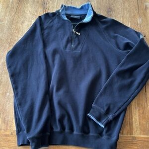 Bobby Jones Navy Men's Quarter Zip Pima Cotton Jacket Sz M